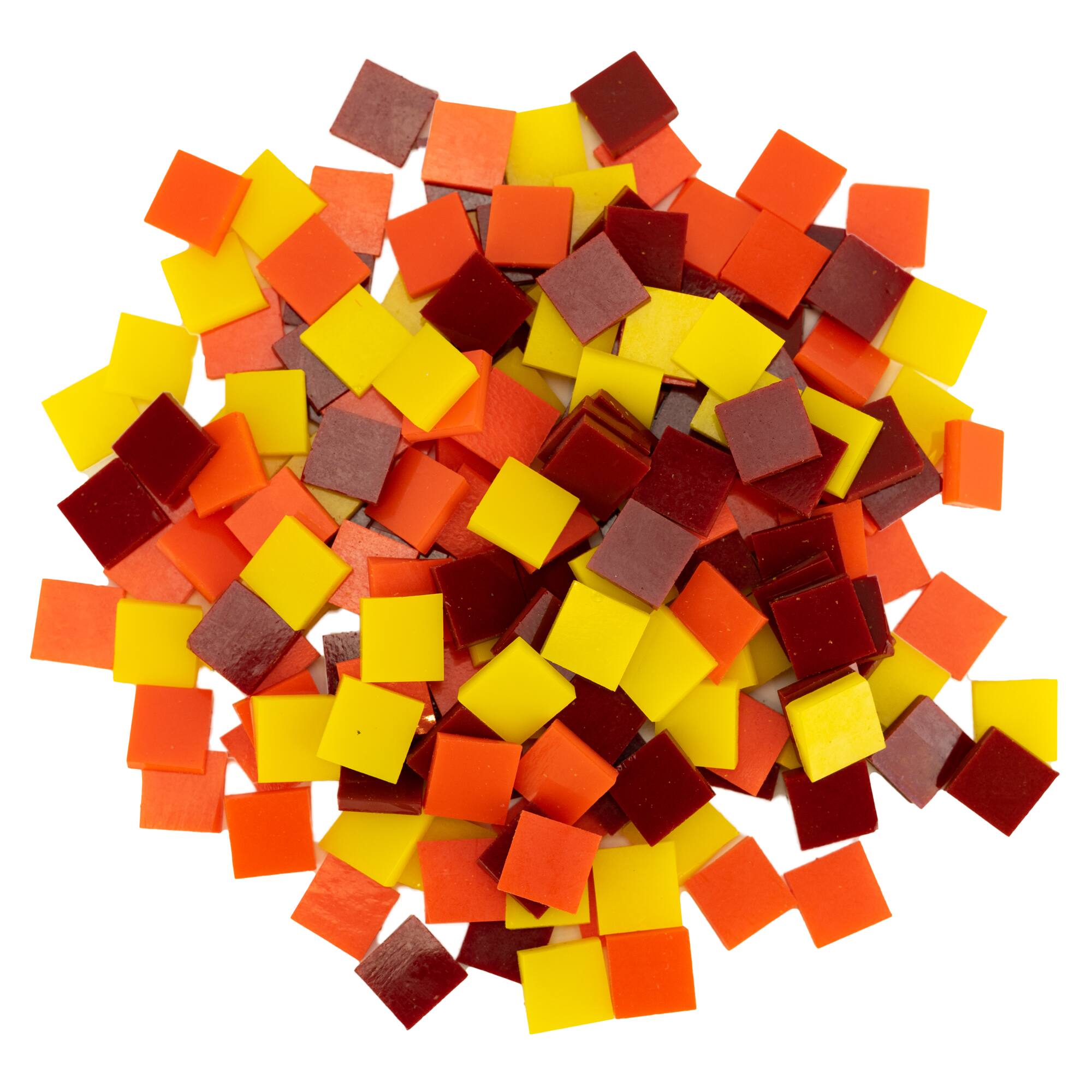 Small Opal Mosaic Stained Glass Squares, 8oz.